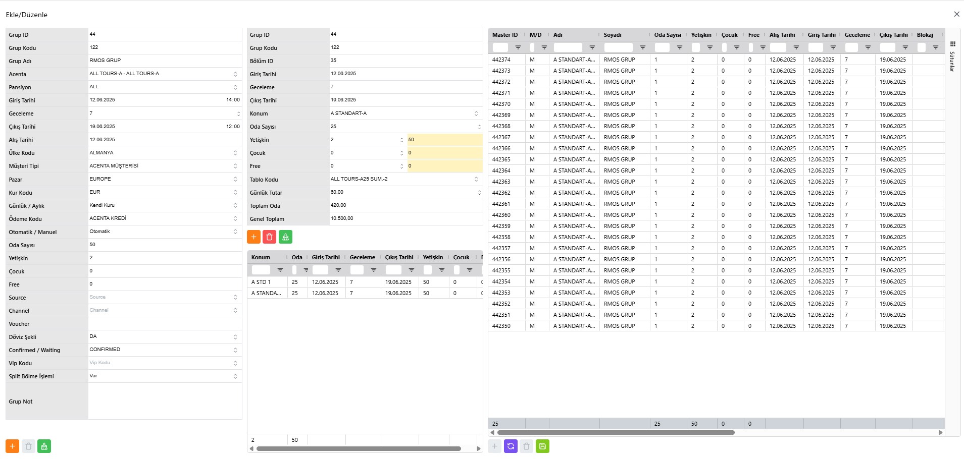 c)-TOPLU REZERVASYON GİRİŞİ